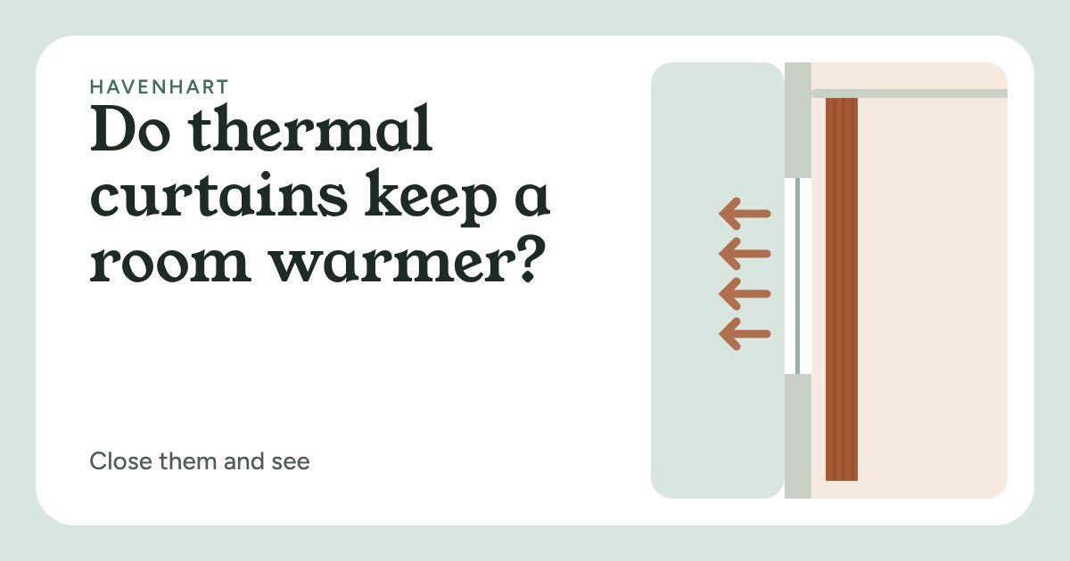 A side view of a window with a terracotta curtain hanging in front of it, and arrows showing heat leaving through the glass from the warm room to the cold outside